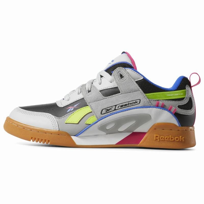 Tenisi Reebok Workout Plus Ati 90s Barbati Gri/Negrii/Verzi Deschis Romania HA1250MY